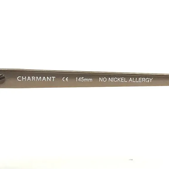 Charmant Eyeglasses Frames CH8177 BR Shiny Brown Gold Square Full Rim 58-19-145